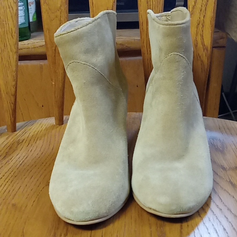 Mia Limited Edition Tan Suede Leather Heal Booties